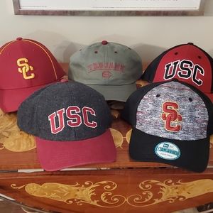 New USC Trojan baseball caps 5 lot